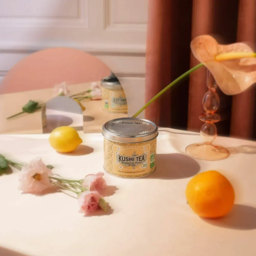 Kusmi Tea Bouquet de Fleurs N°108 Thé earl grey bio, fleur Ylang-Ylang< Thé Noir | Thés Et Infusions D'hiver
