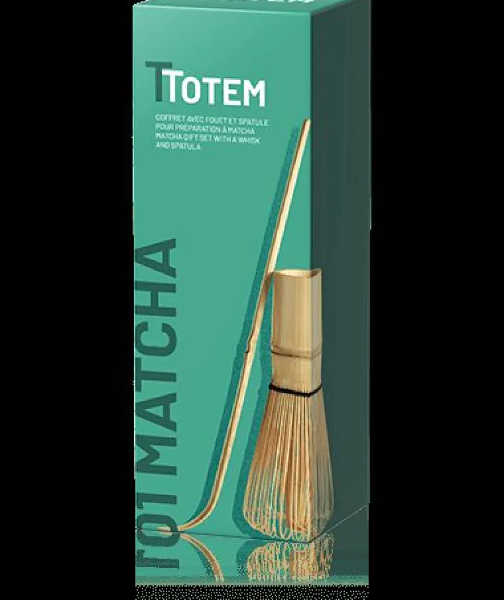 Kusmi Tea Coffret d'accessoires à matcha - Fouet et spatule Coffret d’accessoires en bambou< Matcha