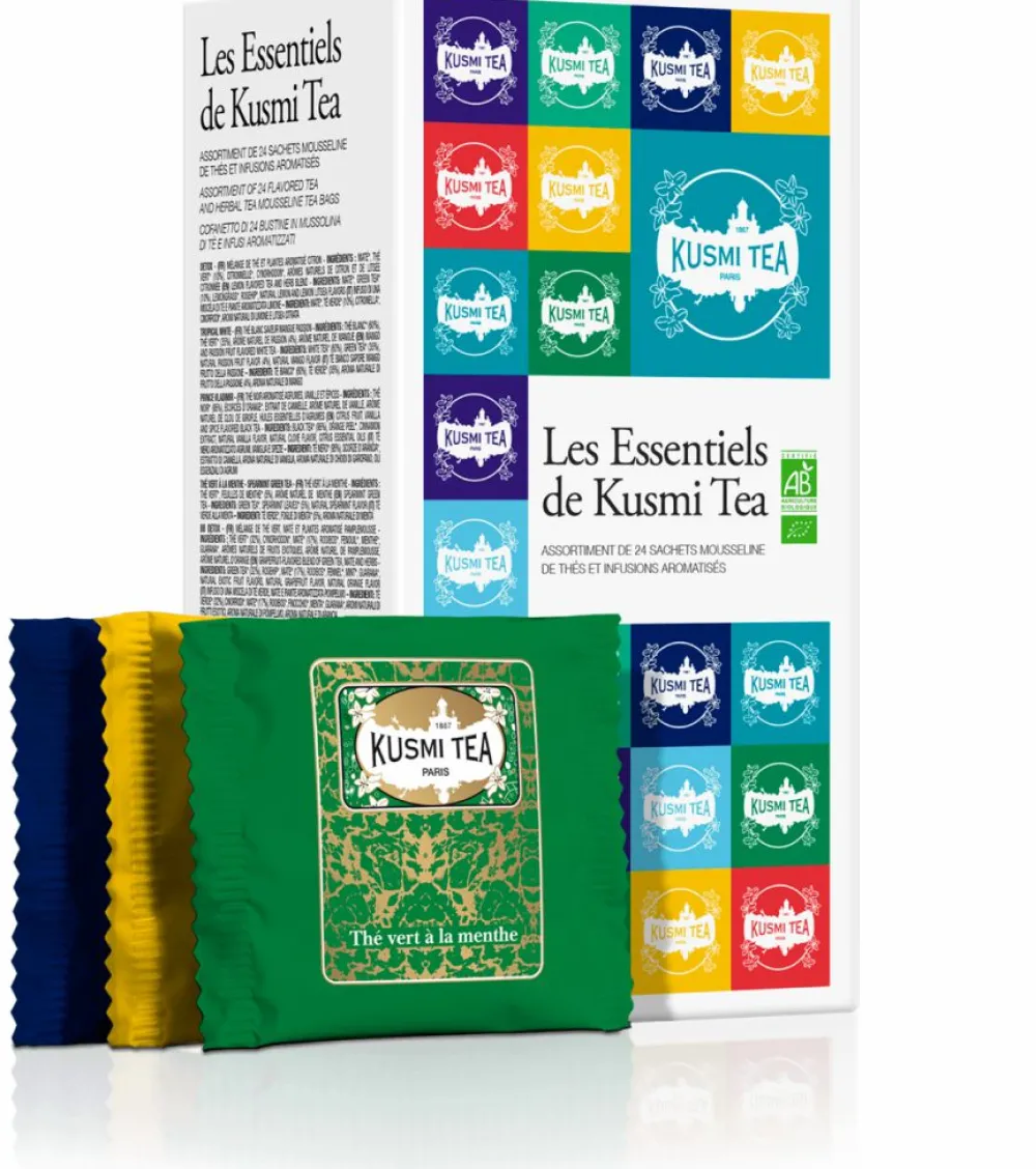 Kusmi Tea Coffret Les Essentiels de bio Thé noir et thé vert< Coffrets