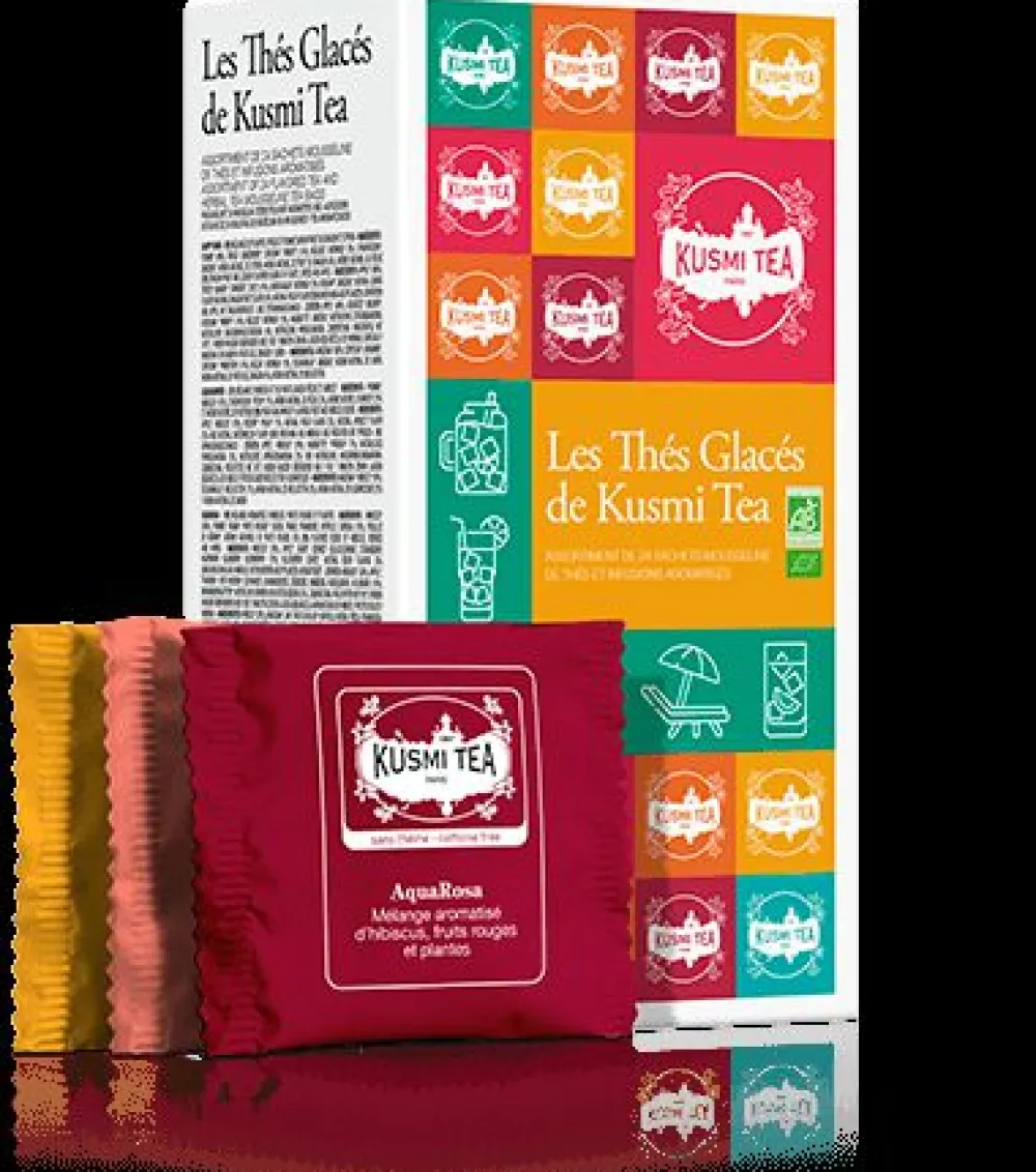 Kusmi Tea Coffret Les Thés Glacés de bio Délicieuses recettes bio à boire glacées< Coffrets