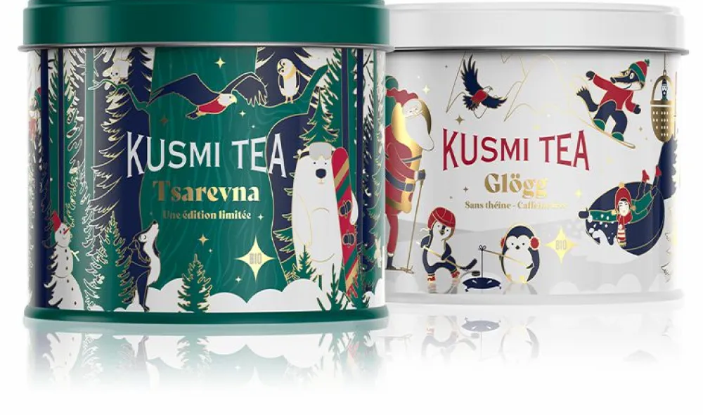 Kusmi Tea Duo Noël Tsarevna & Glögg Thé noir et infusion de Noël en vrac< Coffrets | Infusions Et Tisanes