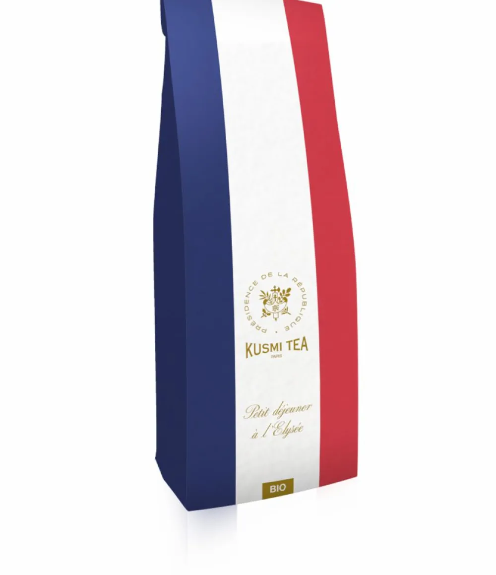 Kusmi Tea Petit déjeuner à l'Elysée Thé vert bio, maté bio, citron< Thé Vert