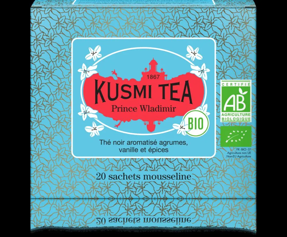Kusmi Tea Prince Vladimir Thé noir bio, agrumes< Thé Noir