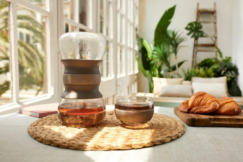 Kusmi Tea Set de préparation du thé en verre 50Cl LÉKUÉ - Calm Tea< Theières