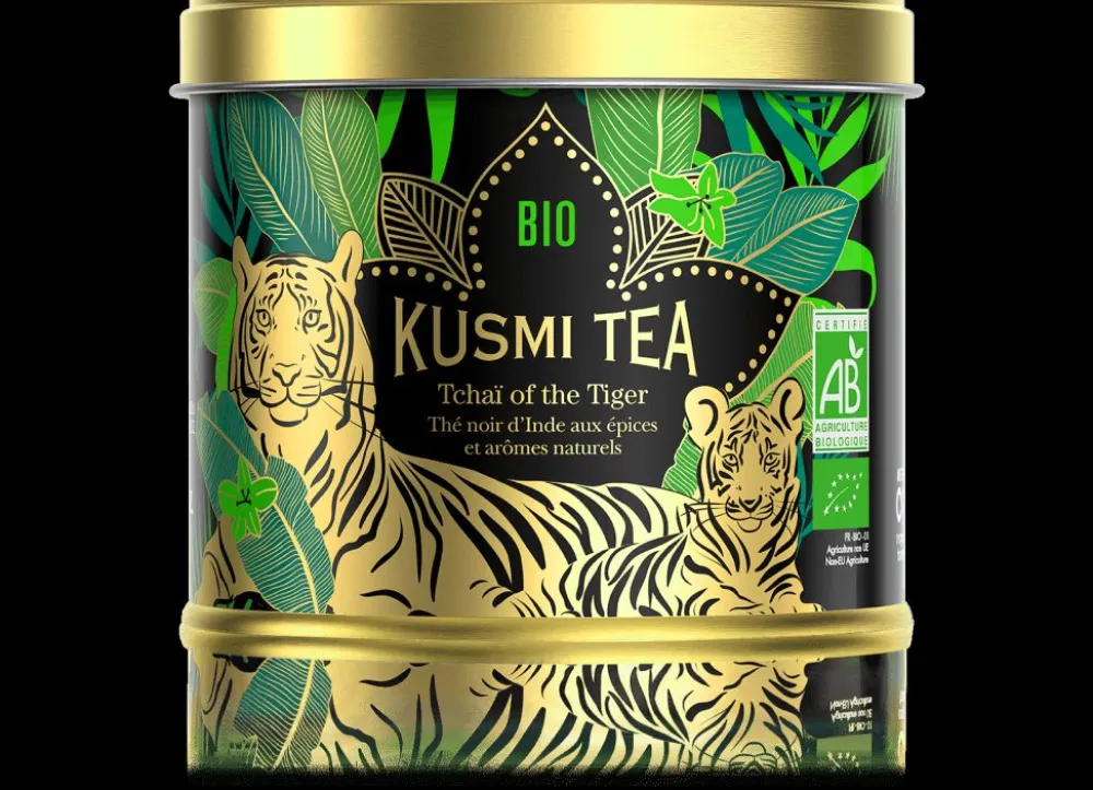 Kusmi Tea Tchaï of the Tiger Thé noir d'Inde bio aux épices< Thé Noir | Thés Et Infusions D'hiver