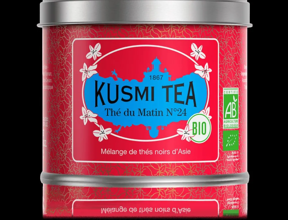 Kusmi Tea Thé du matin N°24 Thés noirs bio : Ceylan, Assam et Yunnan< Thé Noir | Thé Noir