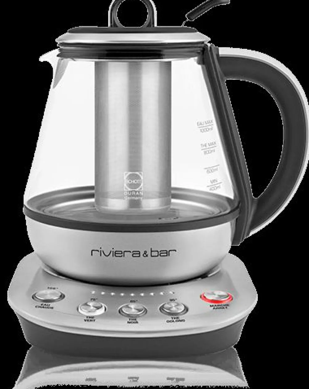 Kusmi Tea Théière bouilloire compacte Fujian 1L verre automatique Fujian - Verre trempé< Machines À Thé | Bouilloires