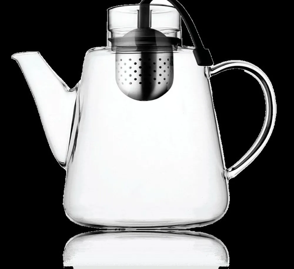 Kusmi Tea Théière en verre 1,5L avec filtre inox VIALLI DESIGN - Amo< Theières