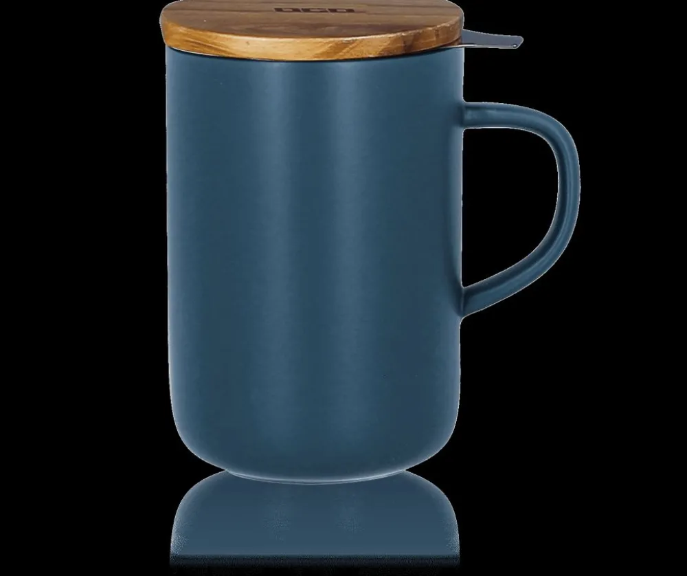 Kusmi Tea Tisanière en grès 48Cl avec filtre en inox et couvercle en bois OGO - Juliet< Tasses Et Mugs