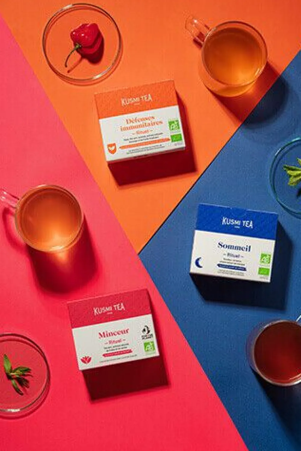 Kusmi Tea Trio Bien-être Boîtes de 18 sachets< Coffrets | Thé Et Infusion Santé