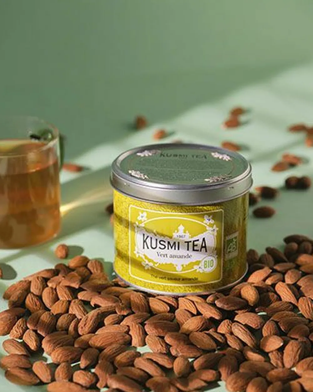 Kusmi Tea Vert Amande Thé vert bio à l'amande< Thé Vert | Thé Vert